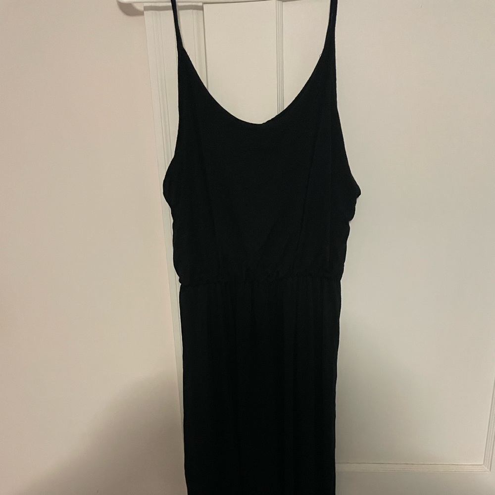 Black maxi dress